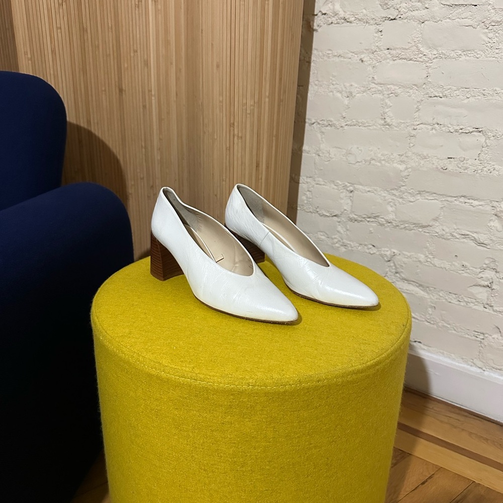 Zara Leather Block Heel